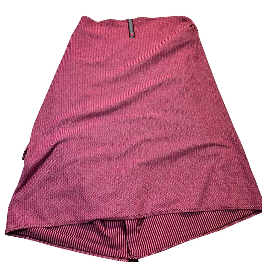 Lululemon Vinyasa Scarf Pink Stripes Snap Button Multi Wear Wrap OS Wrap Scarf